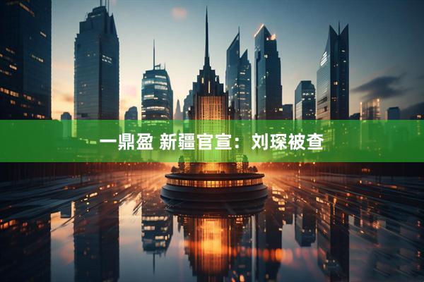 一鼎盈 新疆官宣：刘琛被查