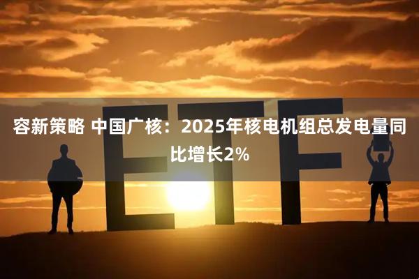 容新策略 中国广核：2025年核电机组总发电量同比增长2%