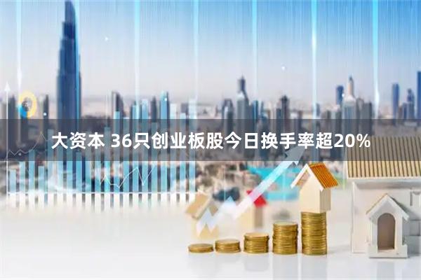 大资本 36只创业板股今日换手率超20%