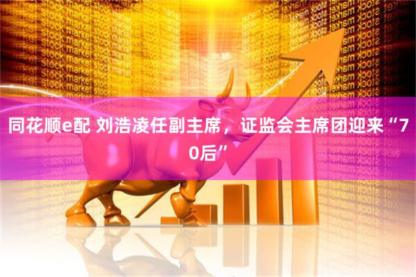 同花顺e配 刘浩凌任副主席，证监会主席团迎来“70后”